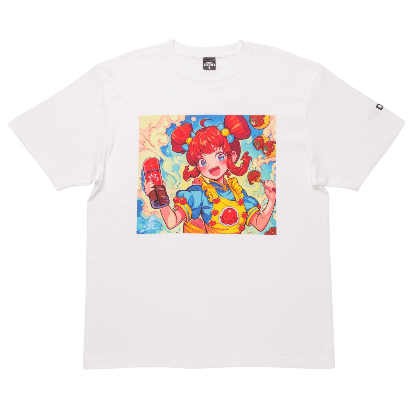 どろソースTシャツ × こたこちゃん　白（WOMEN）