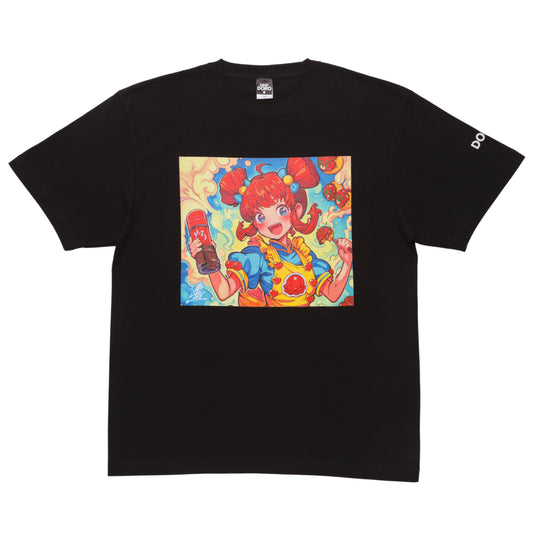 どろソースTシャツ × こたこちゃん　黒（MEN）