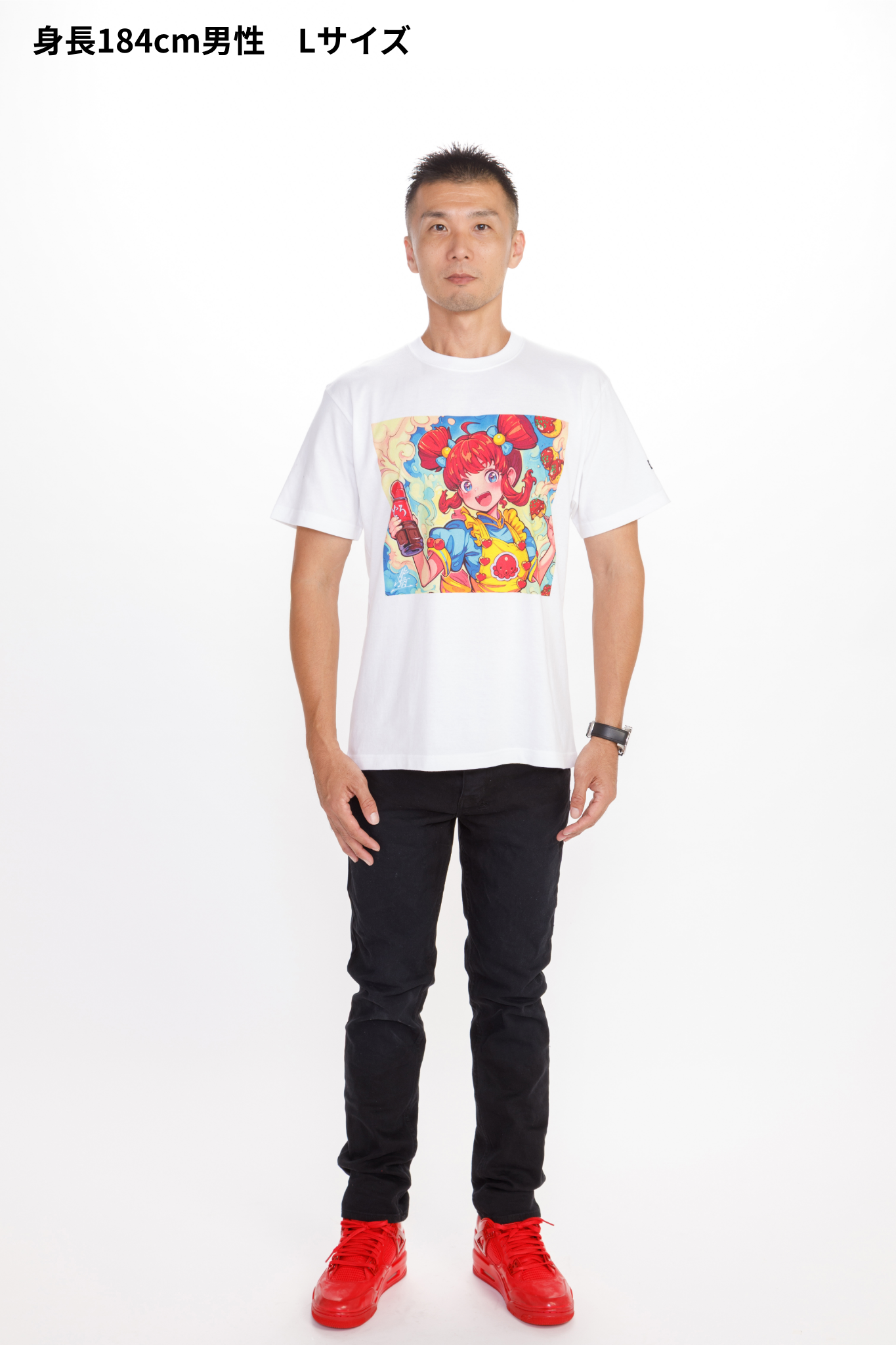 どろソースTシャツ × こたこちゃん　白（MEN）