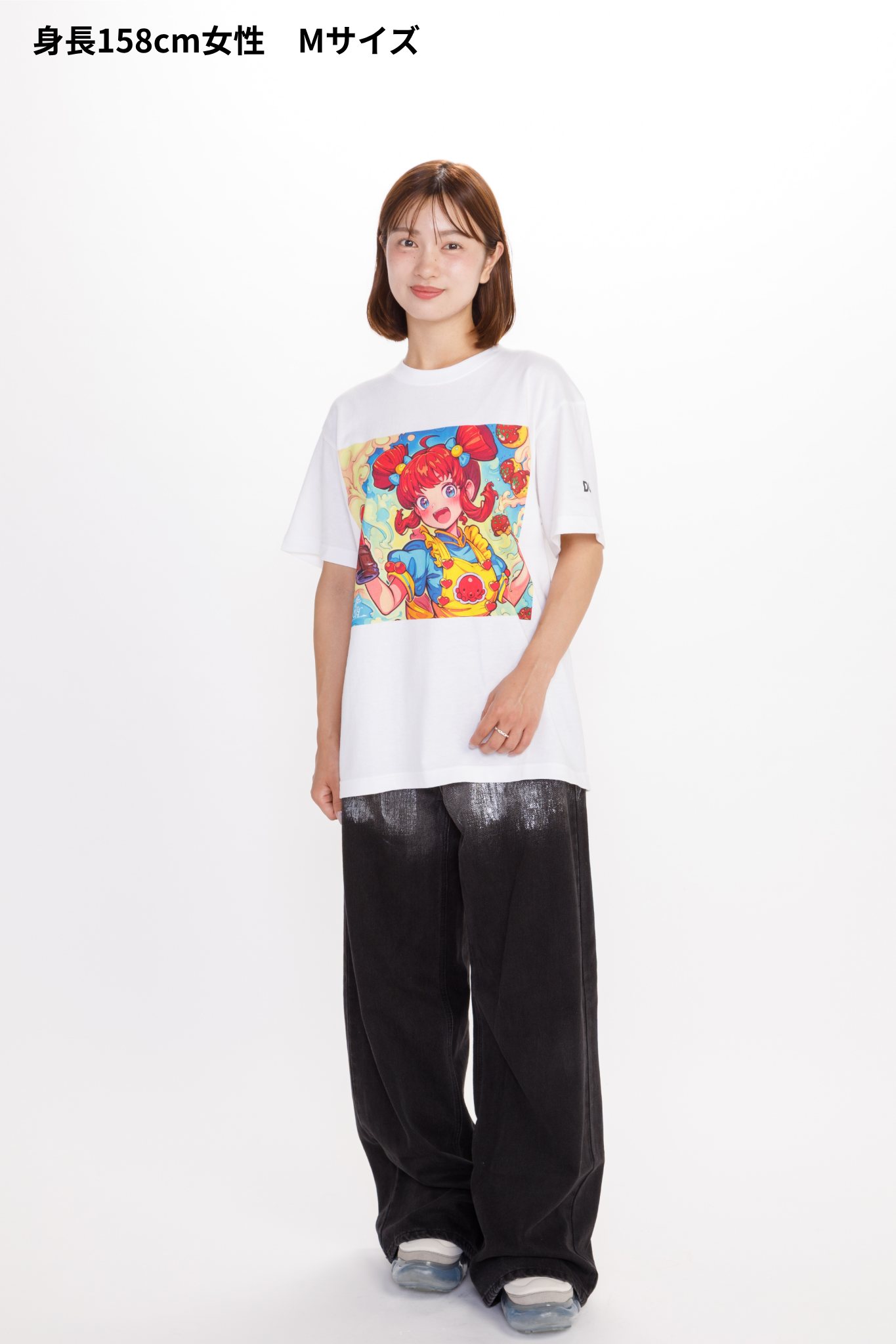 どろソースTシャツ × こたこちゃん　白（WOMEN）