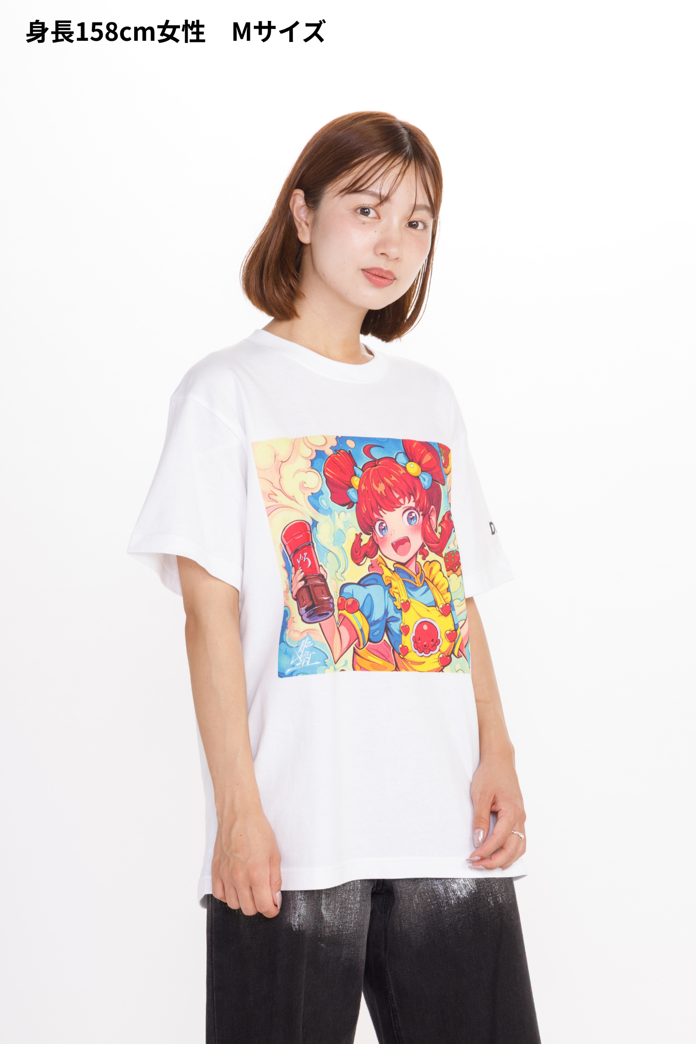 どろソースTシャツ × こたこちゃん　白（WOMEN）